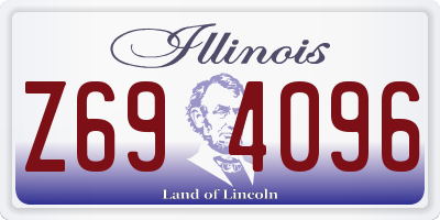 IL license plate Z694096
