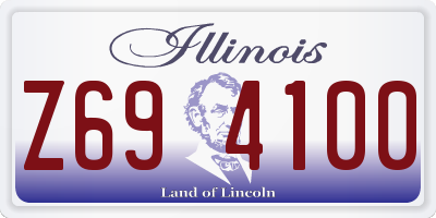 IL license plate Z694100