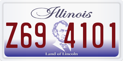 IL license plate Z694101