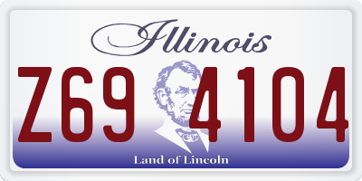 IL license plate Z694104