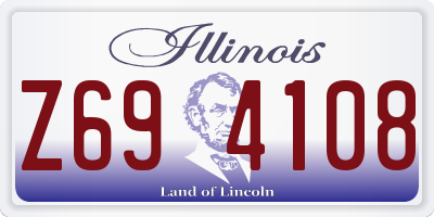 IL license plate Z694108