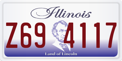 IL license plate Z694117