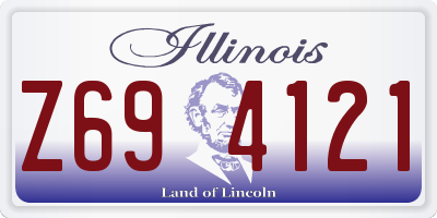 IL license plate Z694121