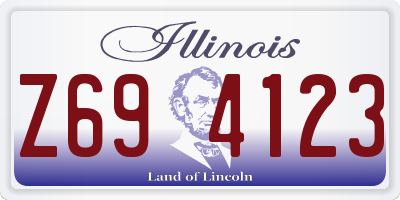 IL license plate Z694123