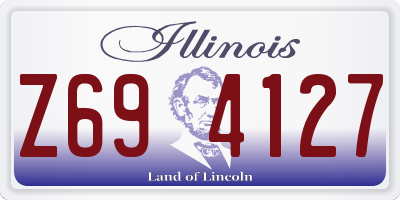 IL license plate Z694127