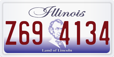 IL license plate Z694134