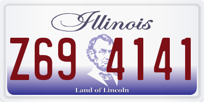 IL license plate Z694141