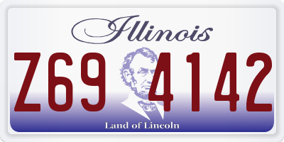 IL license plate Z694142