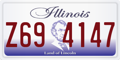 IL license plate Z694147