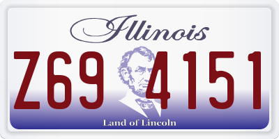 IL license plate Z694151