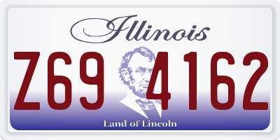 IL license plate Z694162