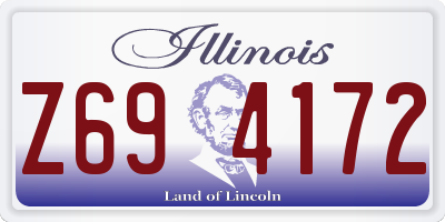 IL license plate Z694172