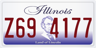 IL license plate Z694177