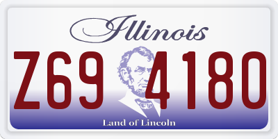 IL license plate Z694180