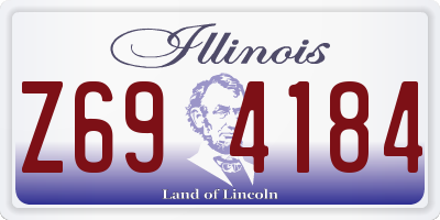 IL license plate Z694184