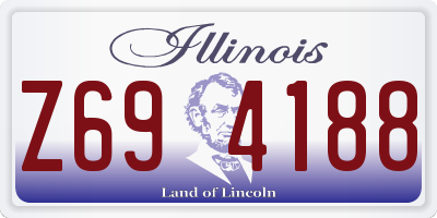IL license plate Z694188