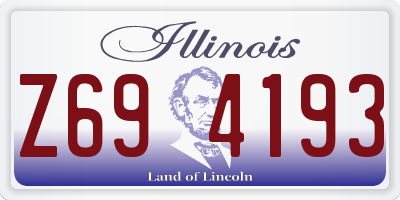 IL license plate Z694193