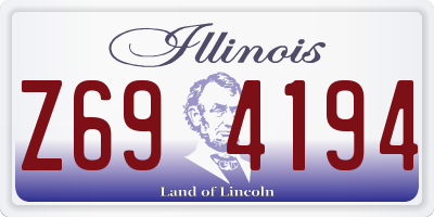 IL license plate Z694194