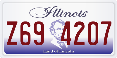 IL license plate Z694207