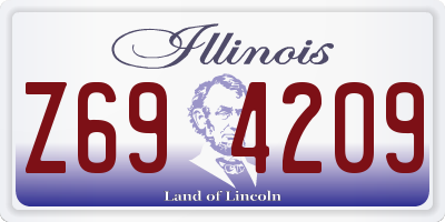 IL license plate Z694209