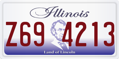 IL license plate Z694213