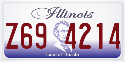 IL license plate Z694214