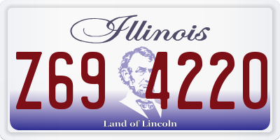IL license plate Z694220