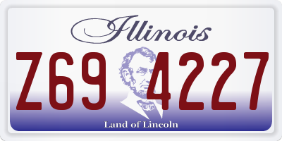 IL license plate Z694227