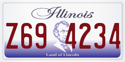 IL license plate Z694234