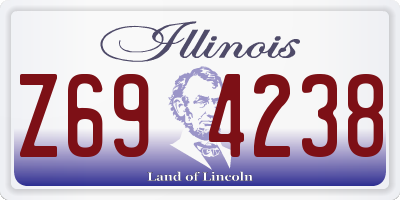 IL license plate Z694238