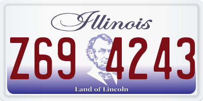 IL license plate Z694243