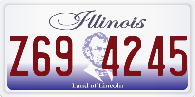IL license plate Z694245