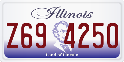 IL license plate Z694250