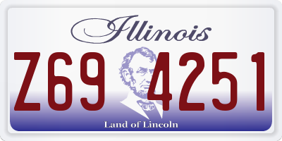 IL license plate Z694251