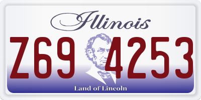IL license plate Z694253
