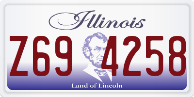 IL license plate Z694258