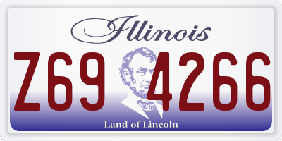 IL license plate Z694266
