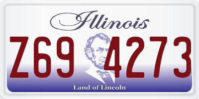 IL license plate Z694273