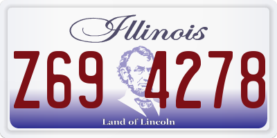 IL license plate Z694278