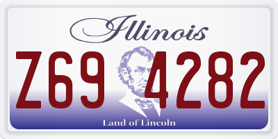 IL license plate Z694282