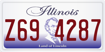 IL license plate Z694287
