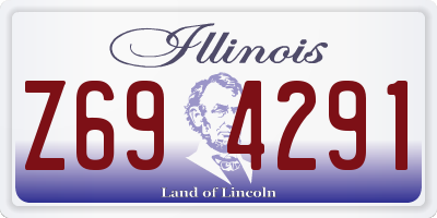 IL license plate Z694291