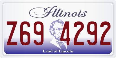 IL license plate Z694292
