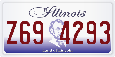 IL license plate Z694293