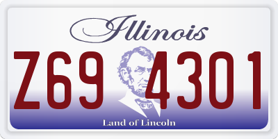IL license plate Z694301