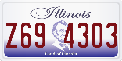 IL license plate Z694303