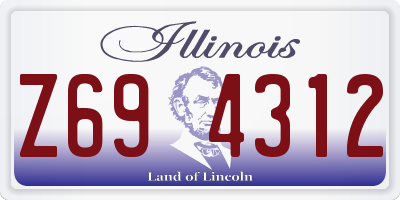 IL license plate Z694312
