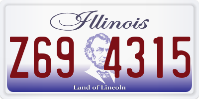 IL license plate Z694315