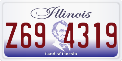 IL license plate Z694319