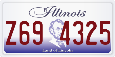 IL license plate Z694325